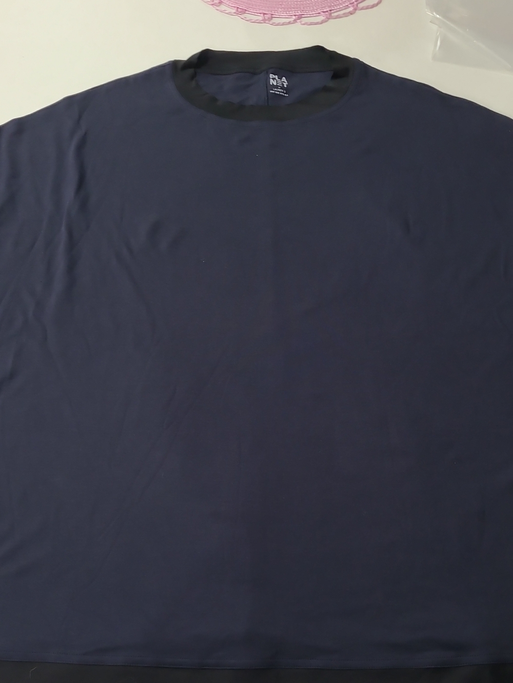 Planet NWT Women's Navy Crew Neck Tunic Top